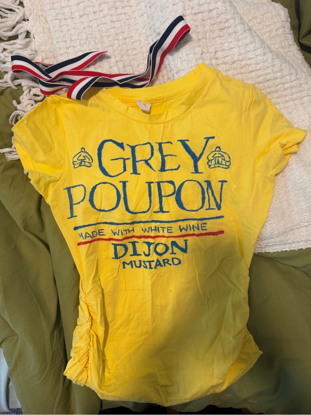 GREY POUPON DIJON MUSTARD HALLOWEEN COSTUME YELLOW DRESS FUNNY